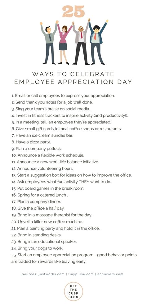 ways  celebrate employee appreciation day   cusp