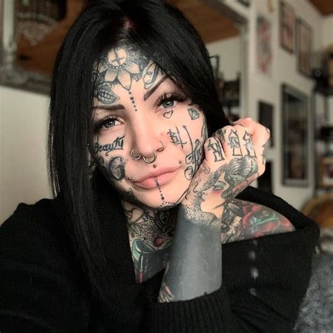 Tattooed Faces Squad On Instagram “ Aleksandrajasmin Blacktattoo