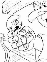 Gargamel Smurf Capturando sketch template