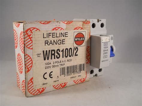wylex rcd  amp ma double pole  rccb trip wrs  willrose electrical
