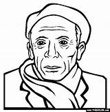 Picasso Pablo Coloring Pages Color Thecolor People Famous Printable Getdrawings Cubism Getcolorings sketch template