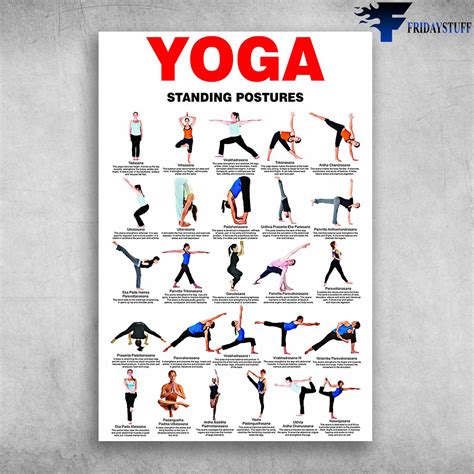 yoga standing postures standing yoga poses   pain fridaystuff