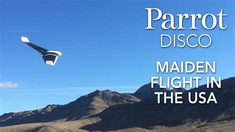 parrot disco drone maiden flight   usa ces youtube