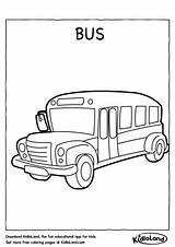 Bus Kidloland Bertie sketch template