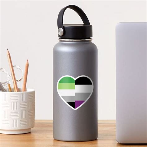 Aromantic Asexual Heart Sticker For Sale By Dlpalmer Redbubble