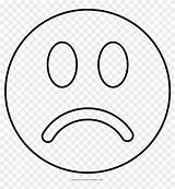 Sad Face Coloring Pages Smiley Announcing Sampler Emoji Pngfind sketch template