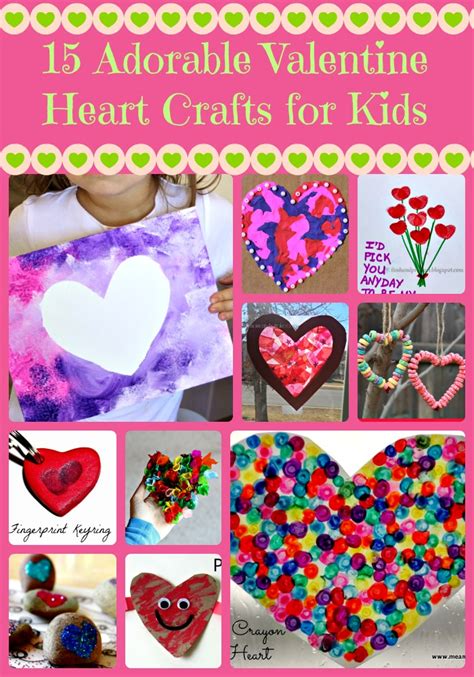 adorable valentine heart crafts  kids