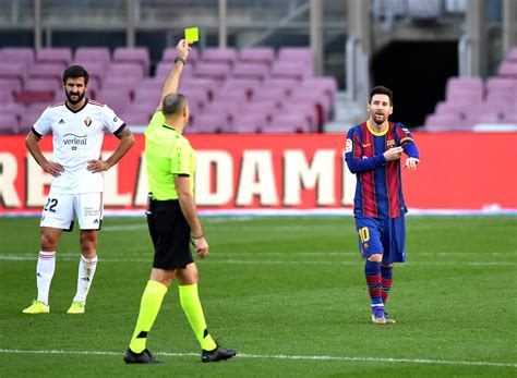 barcelona appeal to overturn lionel messi s booking for maradona tribute