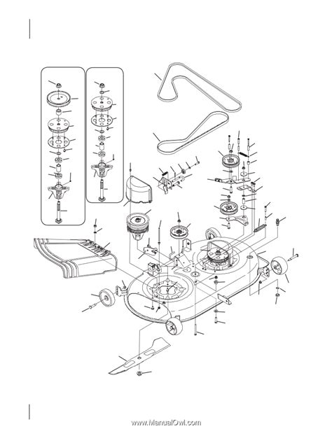 timed mowing deck cub cadet ltx  parts manual page