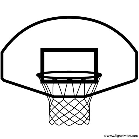 coloring pages basketball hoop coloringpages