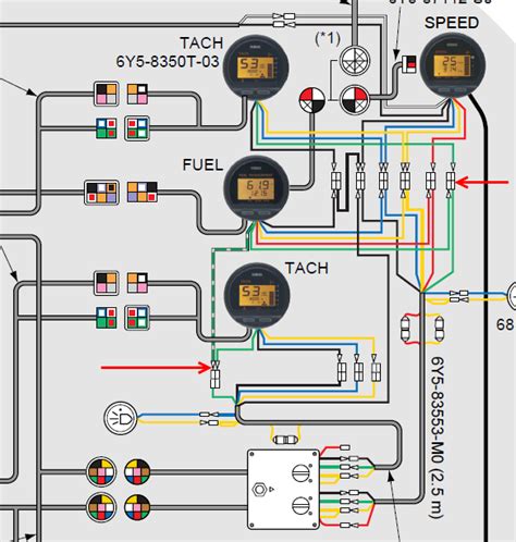 yamaha lcd marine meter wiring diagram yamaha outboard fuel gauge wiring diagram wiring