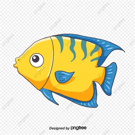 yellow fish clipart transparent background yellow cartoon fish clipart