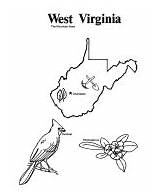 Virginia West State Coloring Pages Wv Outline Printables Map States Usa Print Shape Printable Sheets List Go Template sketch template