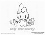Melody Coloring Pages Sanrio Kitty Hello Sheets Colouring Cute Printable Kawaii Pochacco Characters Google Ariel Kids Friends Activity Party Popular sketch template