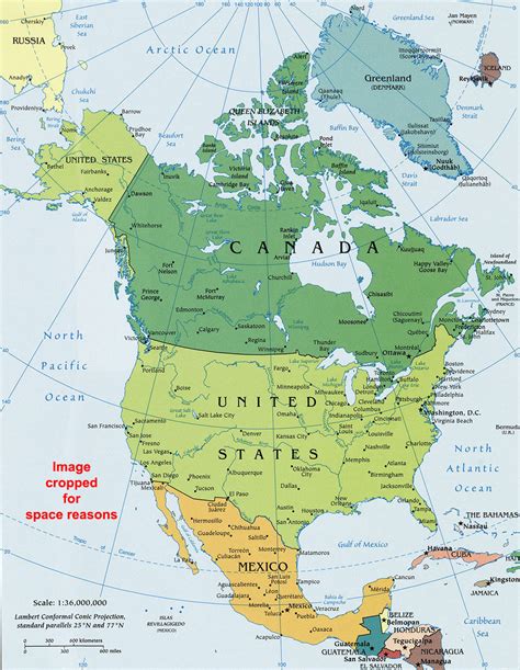 north america political map political map  north america worldatlascom