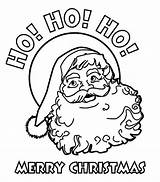 Coloring Christmas Merry Santa Ho Pages Claus Happy Joyful Printable Color Kids Angel Rocks sketch template