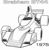 Formule Carreras Carros Brabham Bt44 Imprimable Voitures Mclaren sketch template