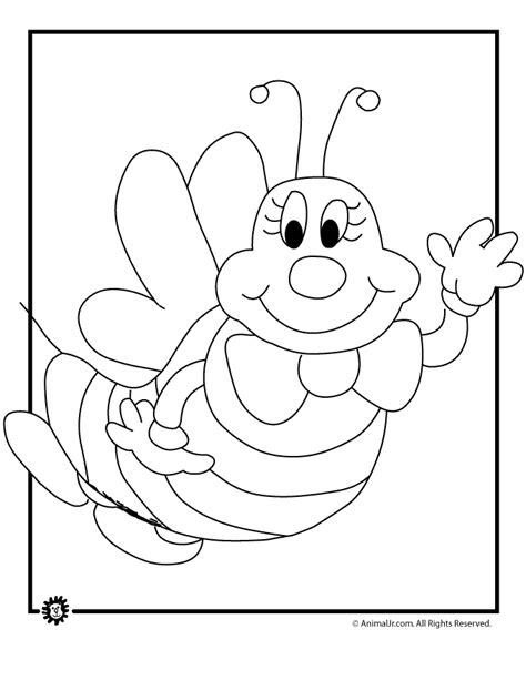 bumble bee coloring page woo jr kids activities
