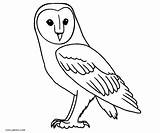Owl Coloring Pages Snowy Halloween Barn Drawing Printable Cool2bkids Kids Getdrawings Animal sketch template