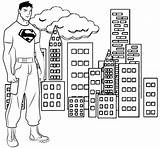 Superboy Coloringpagesfortoddlers sketch template