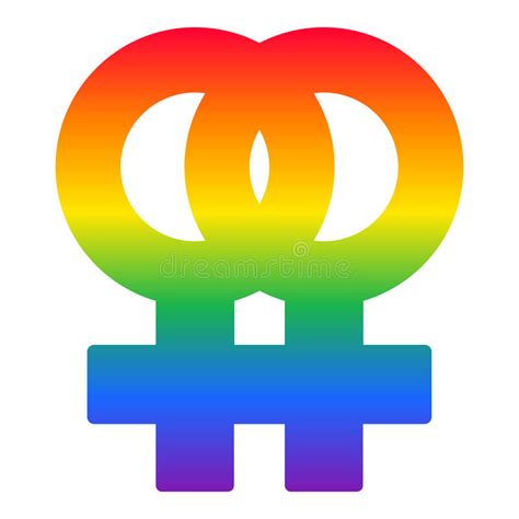 lesbian symbol in simple outline pink color design sexual orientation