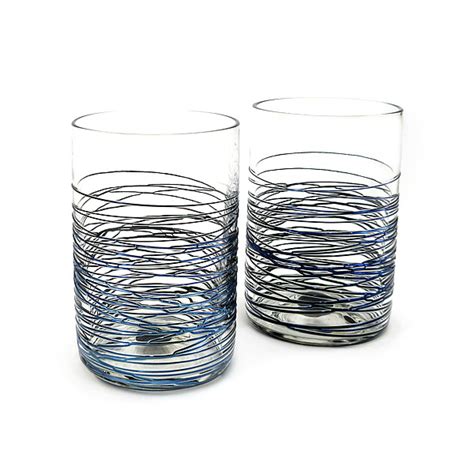 Meander Tumblers By Corey Silverman Art Glass Drinkware Artful Home
