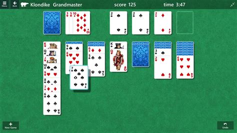 microsoft solitaire collection klondike standard draw 1 grandmaster