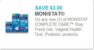 save   monistat complete care products