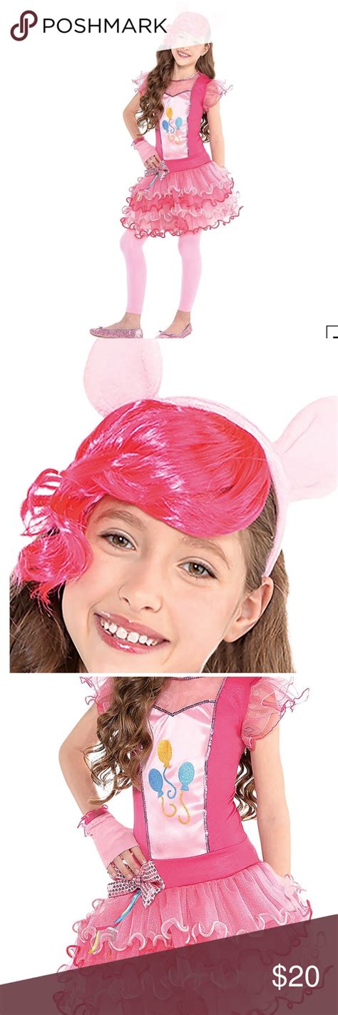 pinkie pie costume   pony  bright pink knit dress