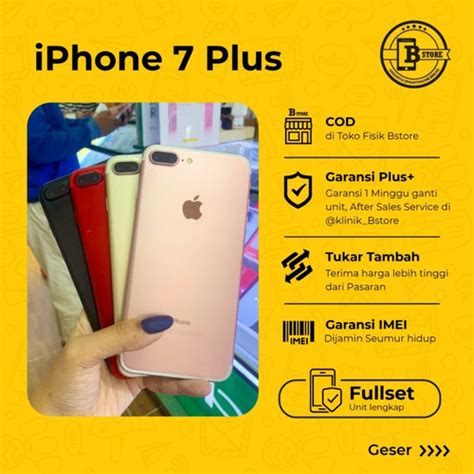 Jual Iphone 7 Plus 128 Gb Fullset Apple 7plus 128gb Cod Jakarta 1