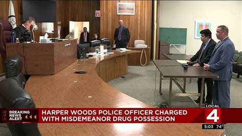 second harper woods police officer faces drug charge