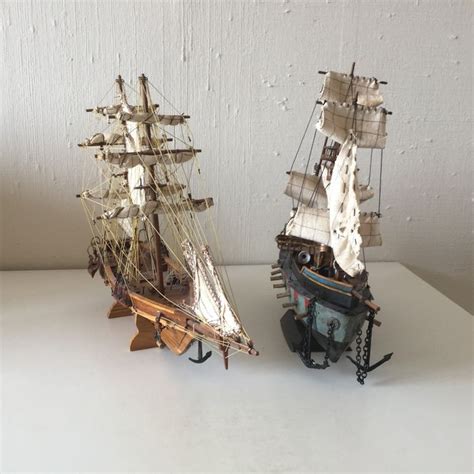 modellen van historische oorlogsschepen  hout touw catawiki