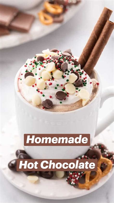 homemade hot chocolate pinterest