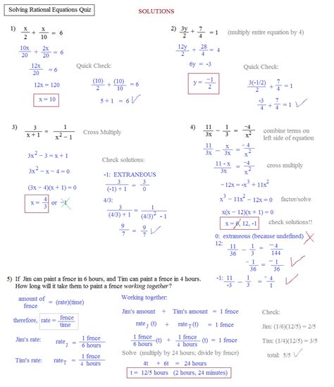 solving rational equations and inequalities worksheet answers the best worksheets image