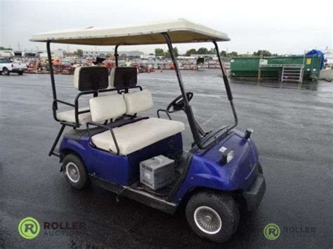 yamaha ge electric  passenger golf cart  charger roller auctions