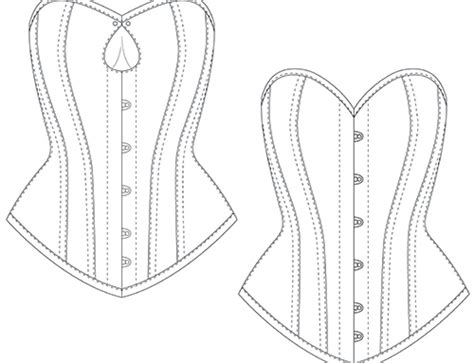 bustier top sewing pattern  women sizes   russian