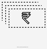 Rupees sketch template