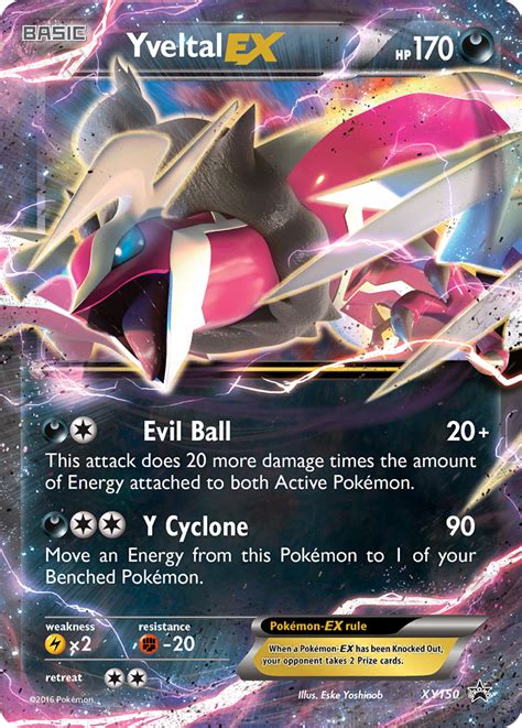 yveltal  xy xy black star promos  pokemon card