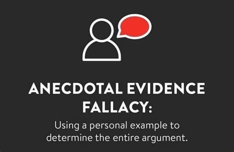 anecdotal evidence fallacy   personal   determine