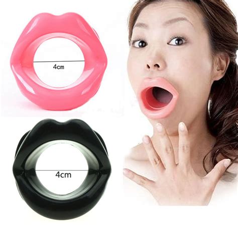 New 1pcs Openings Mouth Gag Adult Games Clear Plastic Open Stuff In