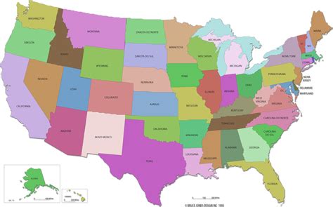 mapa dos estados unidosminuto ligado