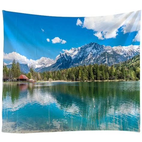natural landscape tapestry wall hanging cloth bed spread beach towel table cloth yogamat house