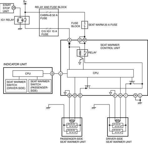 system wiring diagram seat warmer system   shop manual
