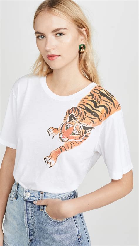 scratching tiger tee tees sequin pencil skirt short tops