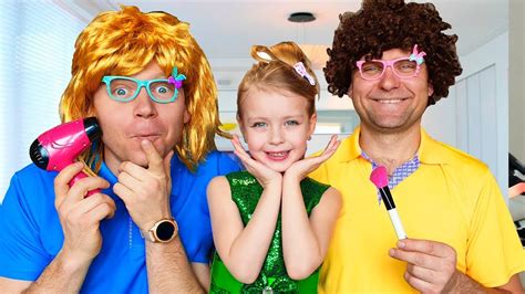 margo  dad dress    party playing    toys youtube