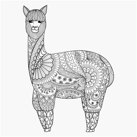 unicorn kawaii cute llama coloring pages jamas  olvidare