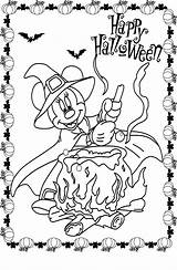 Halloween Coloring Mickey Pages Mouse Minnie Printable Disney Worksheets Sheets Pumpkin K5worksheets Colouring Witch Teamcolors Kids Costume Comments Via Choose sketch template