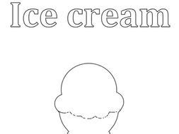ice cream colouring teaching resources