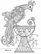 Bird Mandalas Mandala Malvorlagen Vogel Jirafa Chispis Hindú sketch template