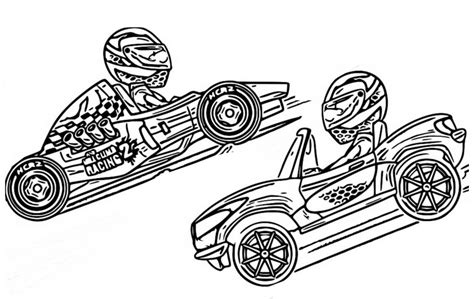 coloring page hill climb racing sports cars